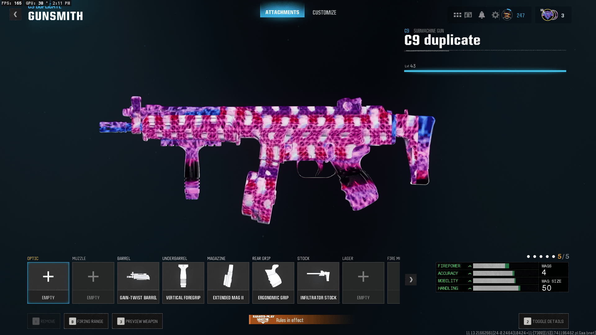 xzoz Call of Duty: Warzone C9 Build