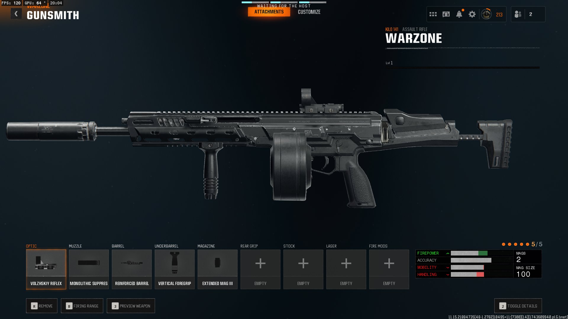onetwoDom Call of Duty: Warzone Kilo 141 Build