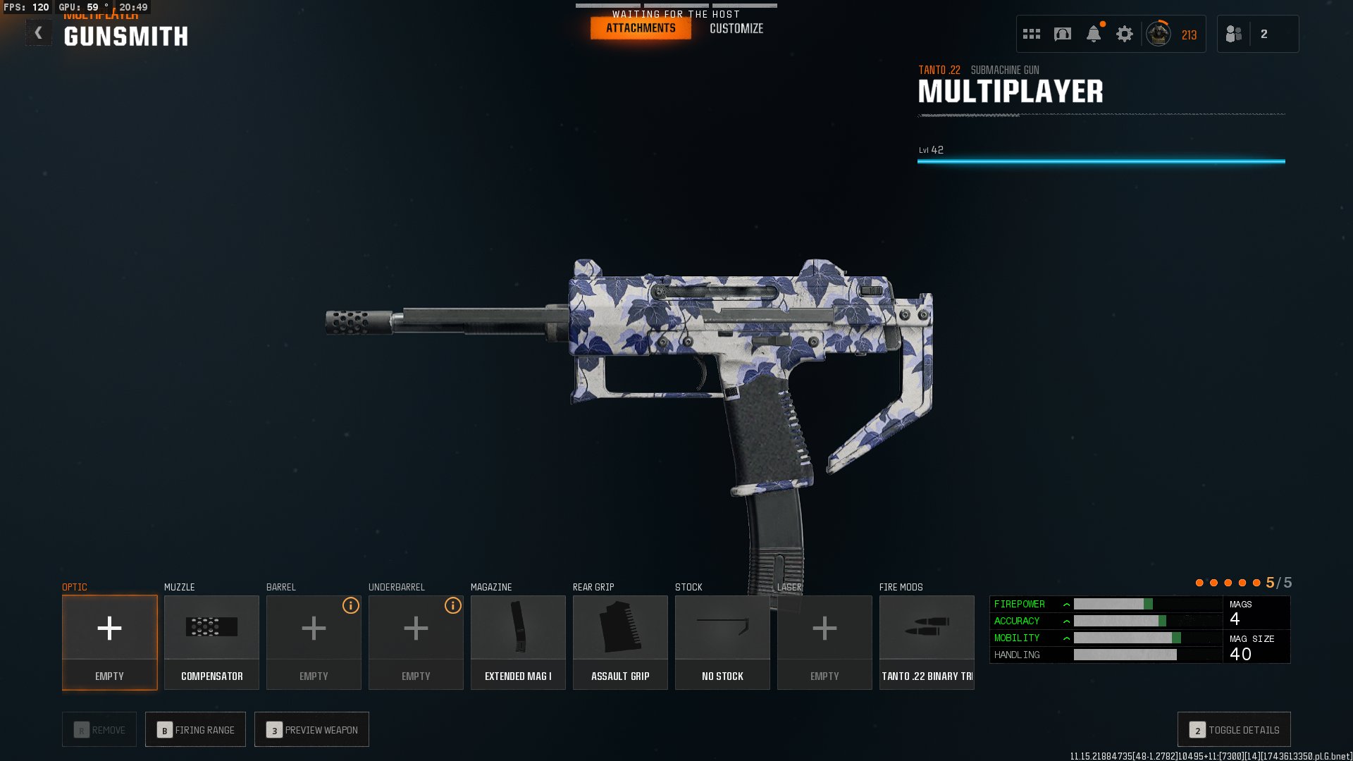 Call of Duty: Black Ops 6 Tanto .22