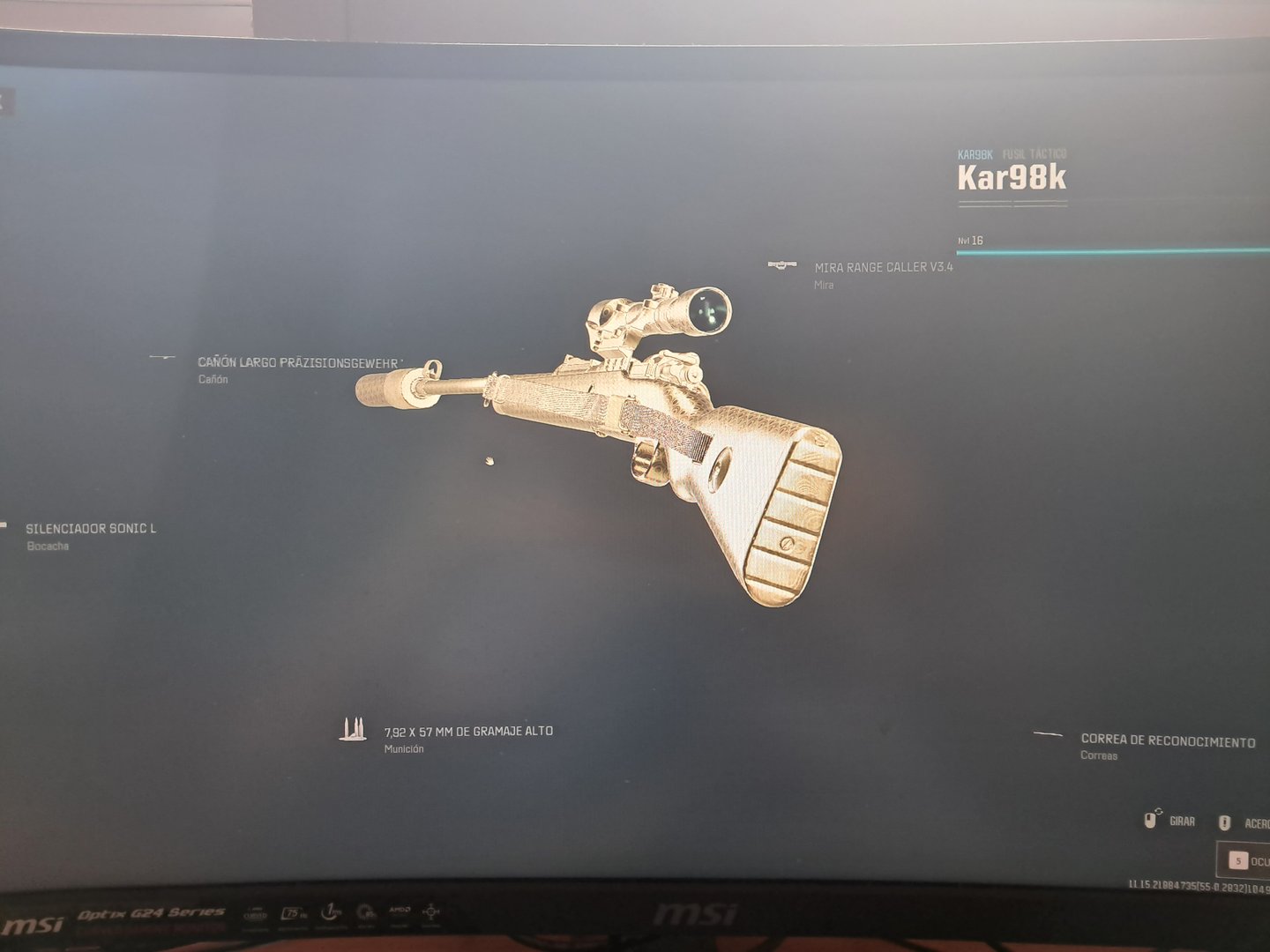 Pghost999 Call of Duty: Warzone Kar98k Build