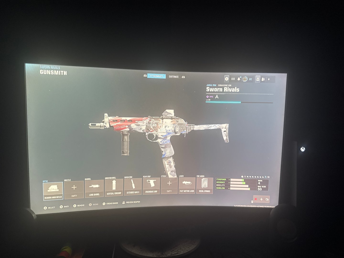 Flashedcoast124 Call of Duty: Warzone Jackal PDW Build