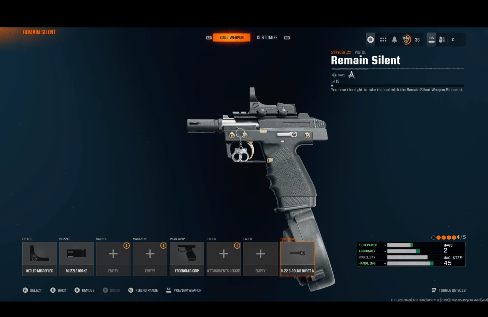 Isabella6713 Call of Duty: Black Ops 6 Stryder .22 Build