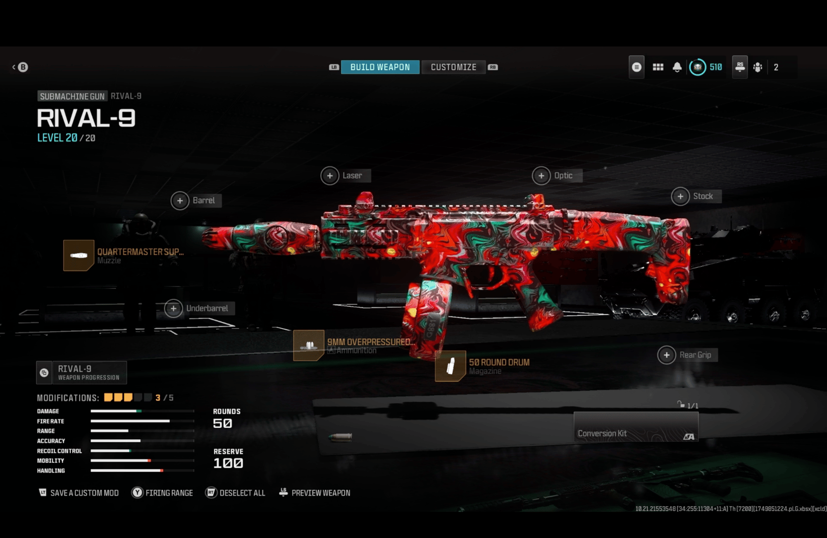 Isabella6713 Call of Duty: Warzone Rival-9 Build
