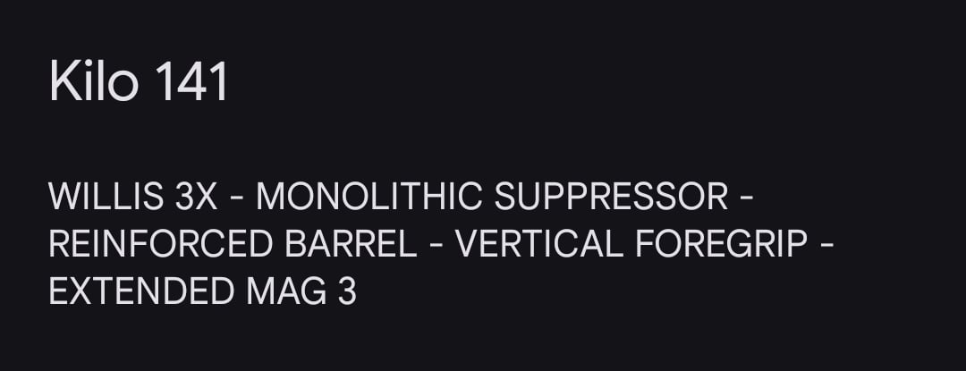 XiferAtQVita Call of Duty: Warzone Kilo 141 Build